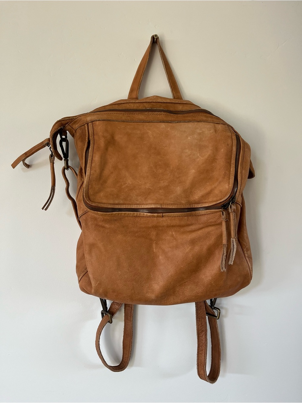 Tano Convertible Leather Backpack